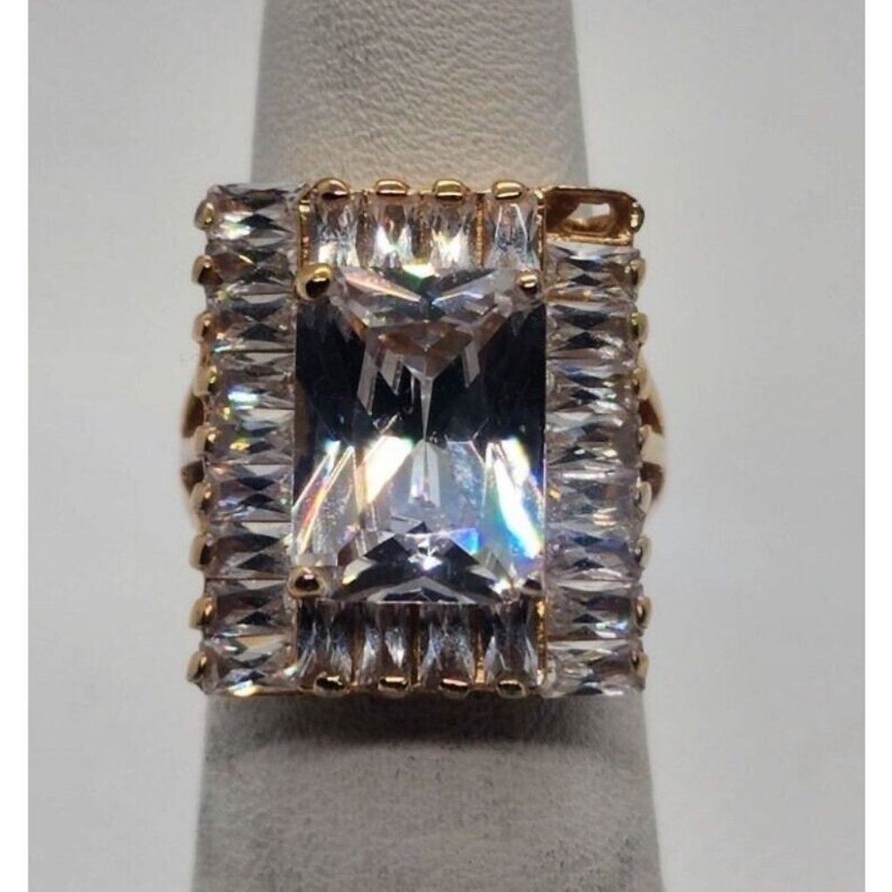 925 STERLING SILVER CZ RING SIZE 4.5